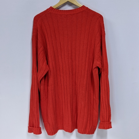 United Colours of Benetton Vintage Red Knit Sweater, Size XL - Picture 11 of 11